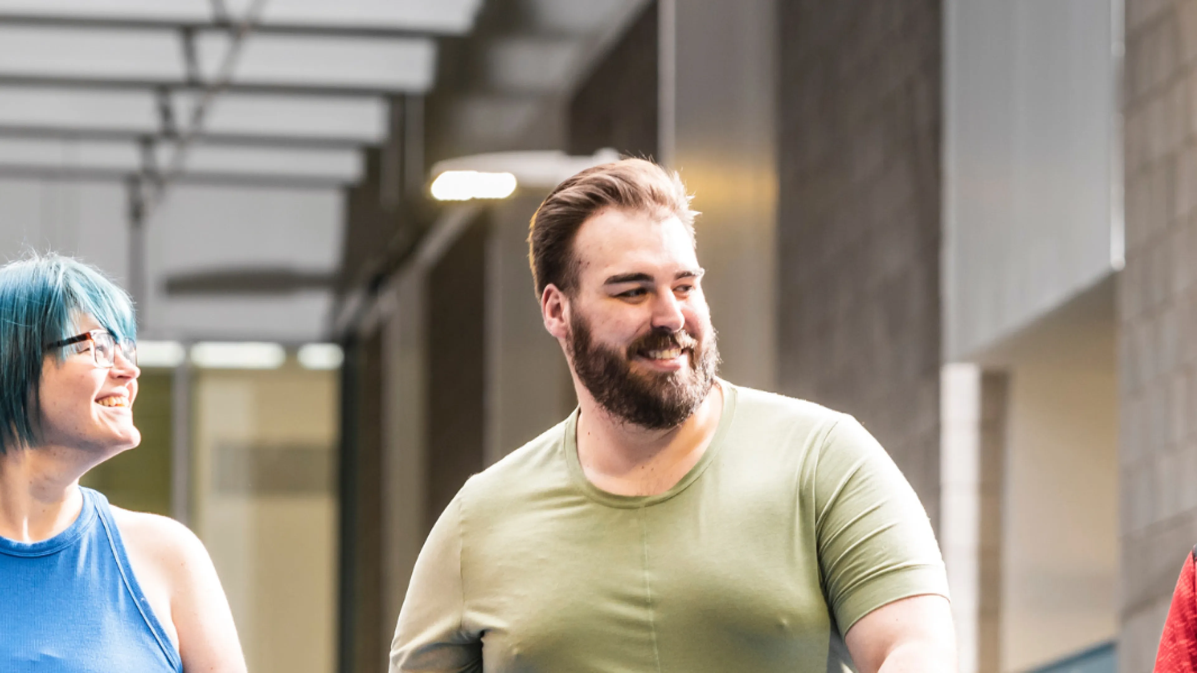 Group of individuals smiling